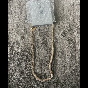 INC Gold Pavé Rondelle Beaded Slider Bracelet